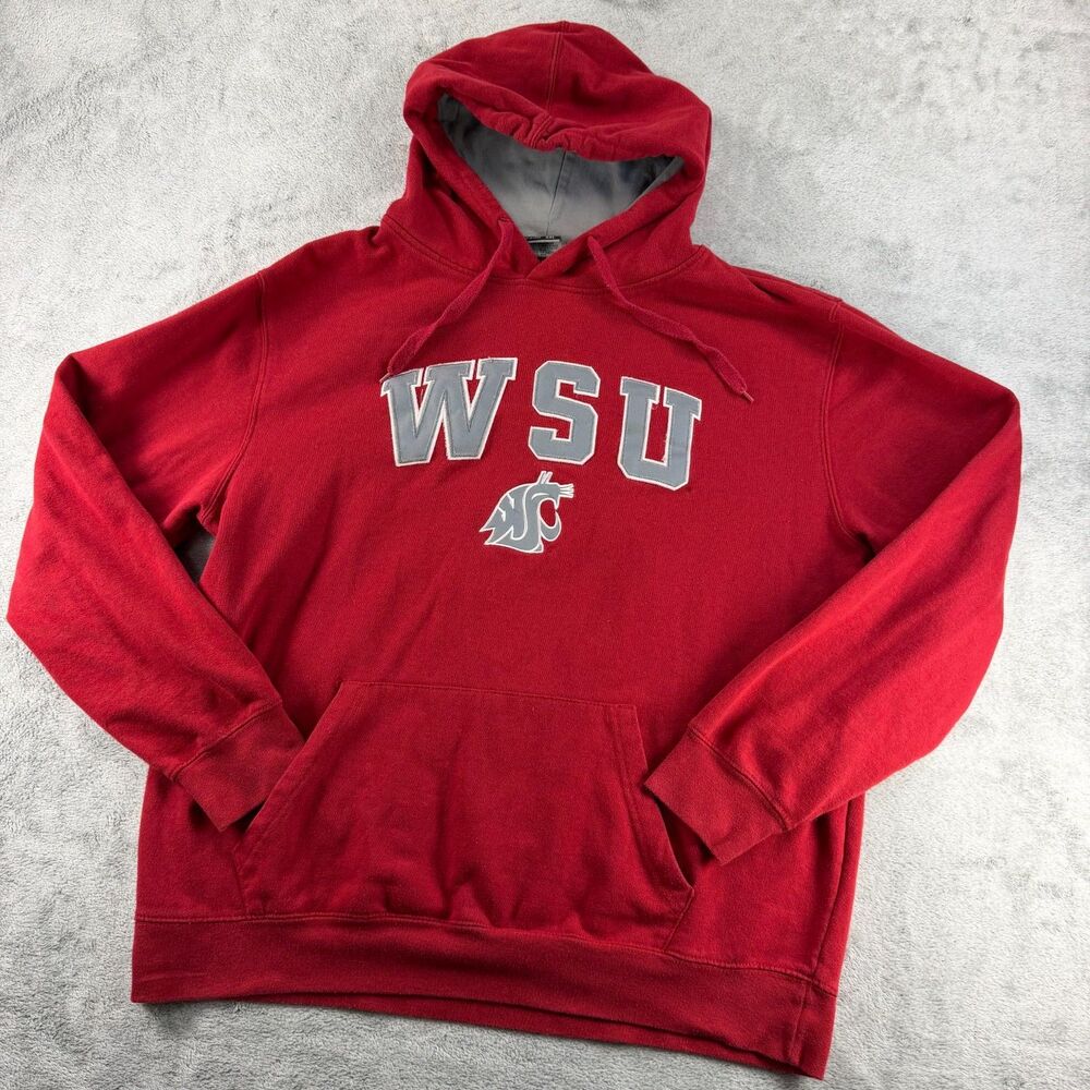 Washington State Cougars WSU Hoodie Mens XXL Stadium Athletics Red NCAA Pullover